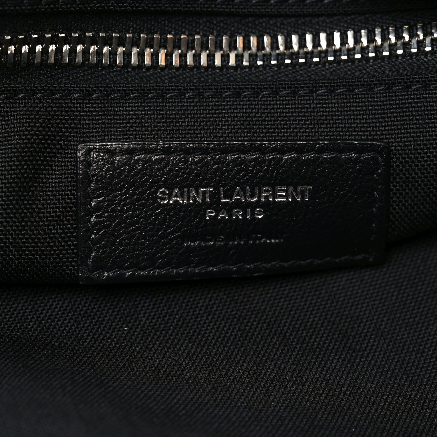 Saint Laurent Lambskin Embossed Logo Holdall Bag Beige 6 of 10