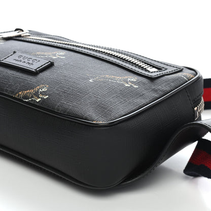 Gucci Soft GG Supreme Monogram Tigers Belt Bag Black Multicolor 9 of 9
