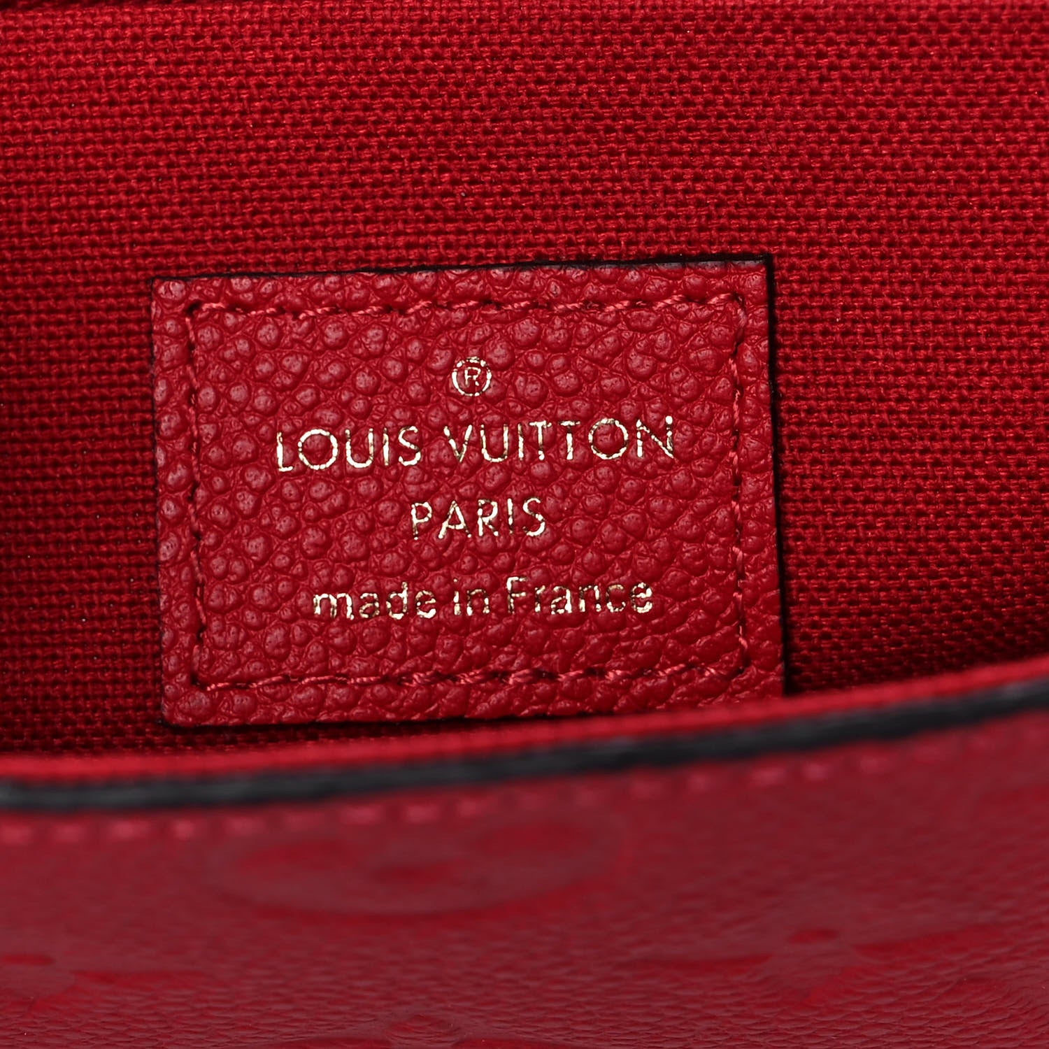 Louis Vuitton Empreinte Pochette Felicie Chain Wallet Scarlet 7 of 11