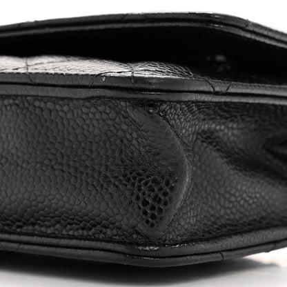 Chanel Caviar Quilted Wallet On Chain WOC Black 11 of 14