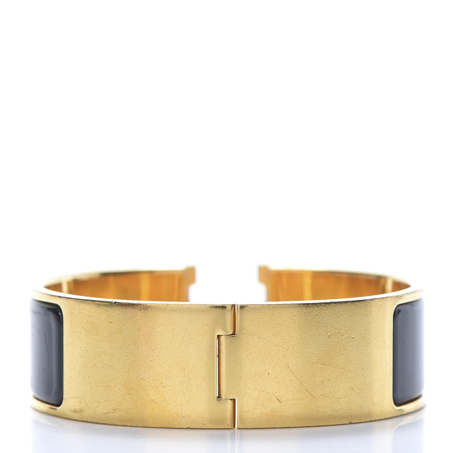 Hermes Enamel Wide Clic Clac H Bracelet PM Black 3 of 6