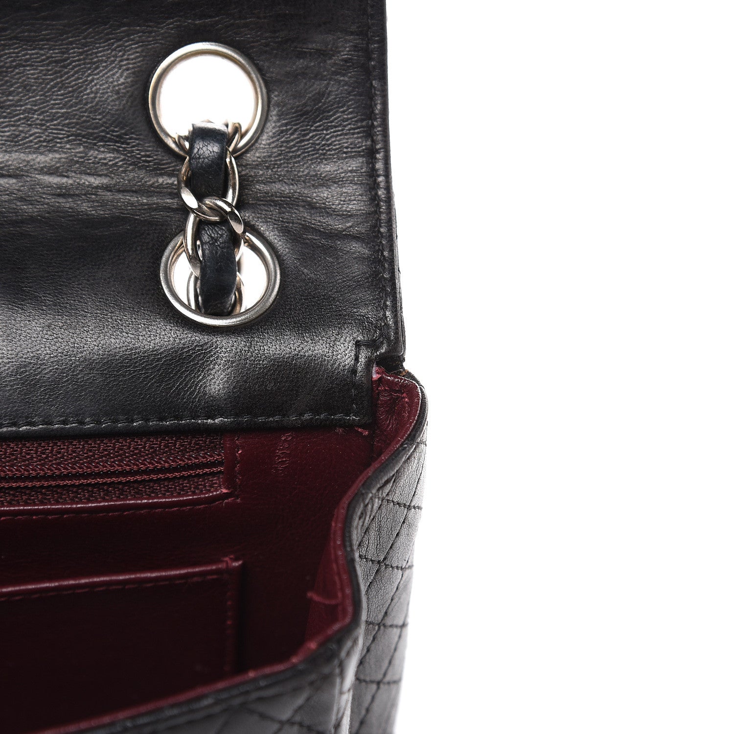 Chanel Lambskin Micro Quilted Medium Single Flap Black 12 of 16