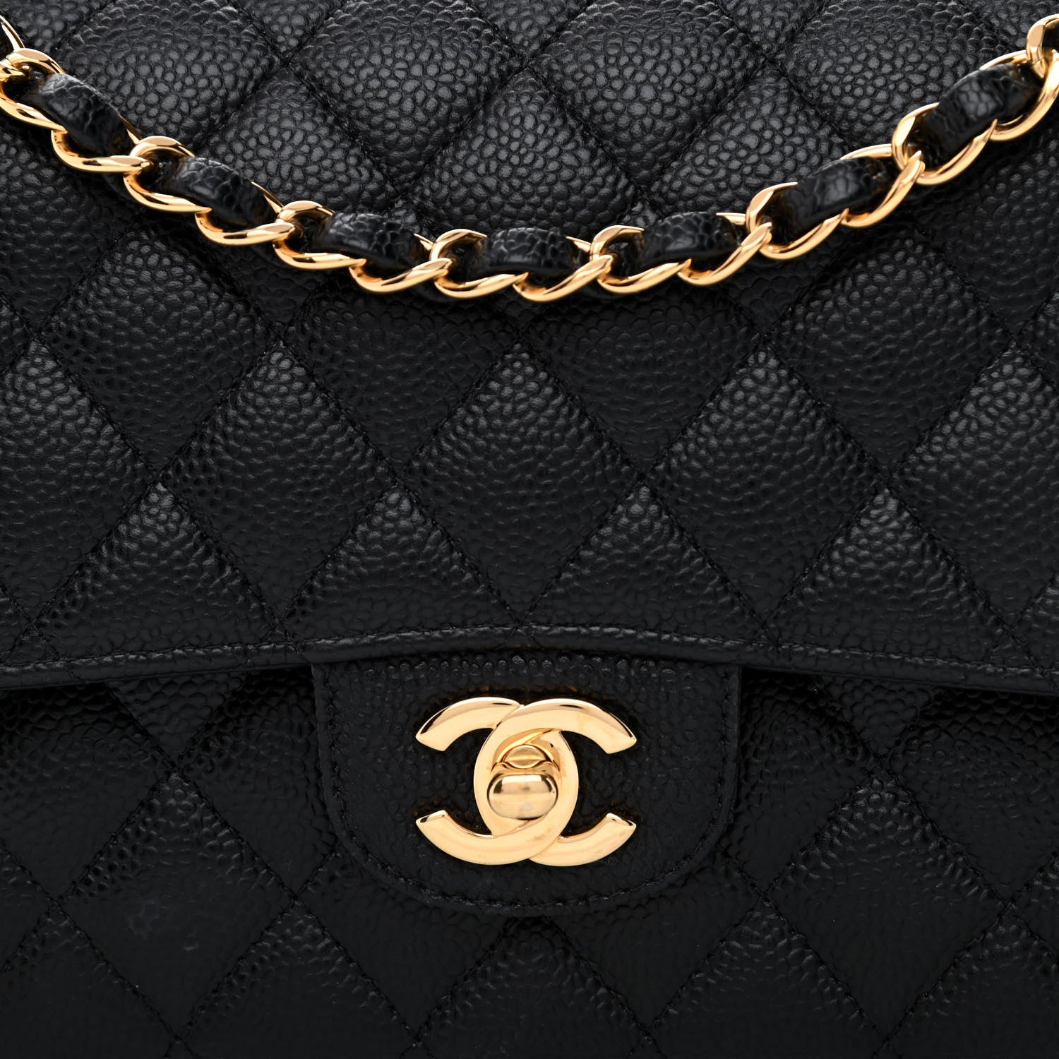 Chanel Caviar Quilted Medium Double Flap Black 11 of 11
