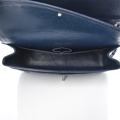 Chanel Caviar Quilted Jumbo Double Flap Navy Blue 6 of 20