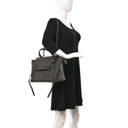Celine Grained Calfskin Mini Belt Bag Grey 2 of 9