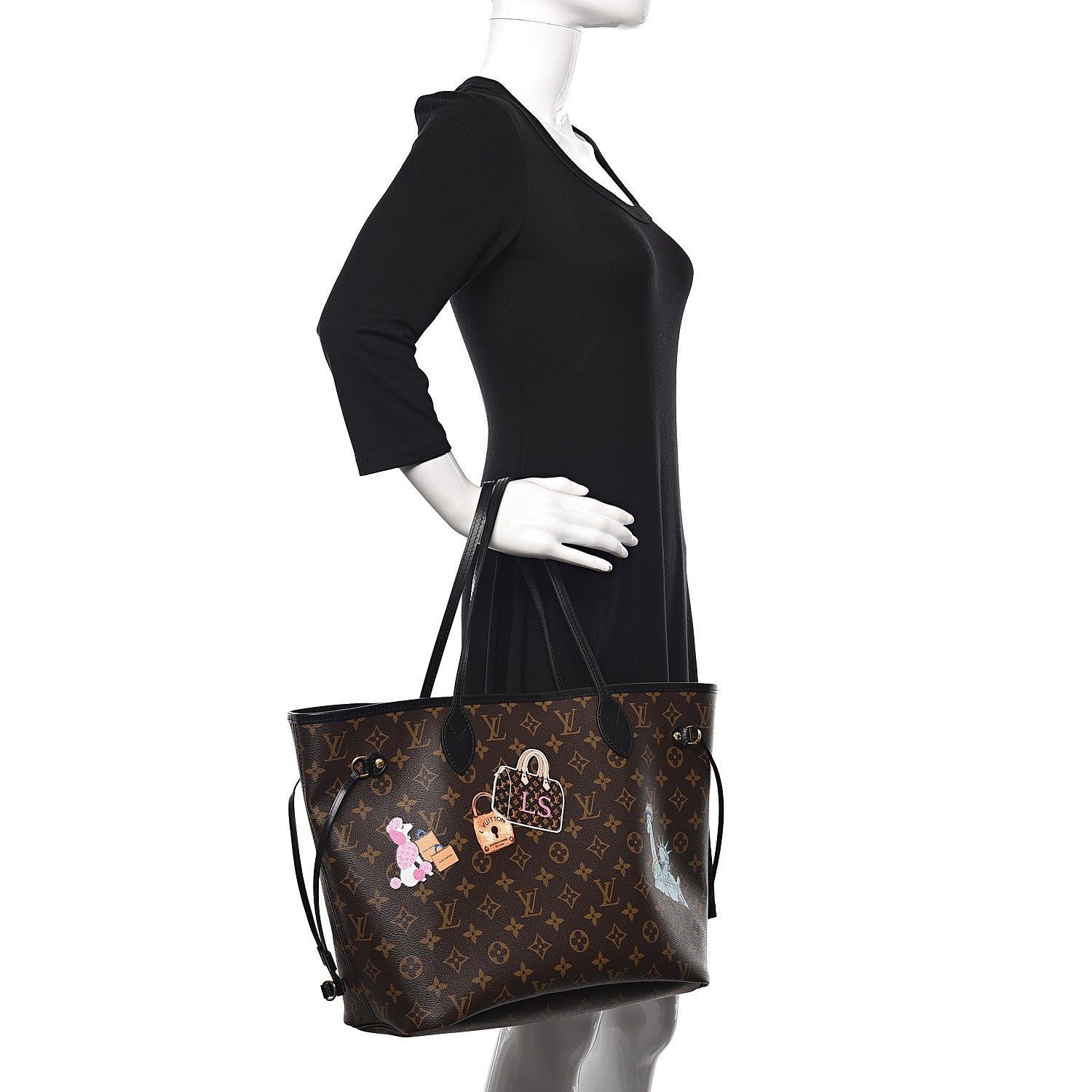 Louis Vuitton Monogram My LV World Tour Neverfull MM 2 of 11