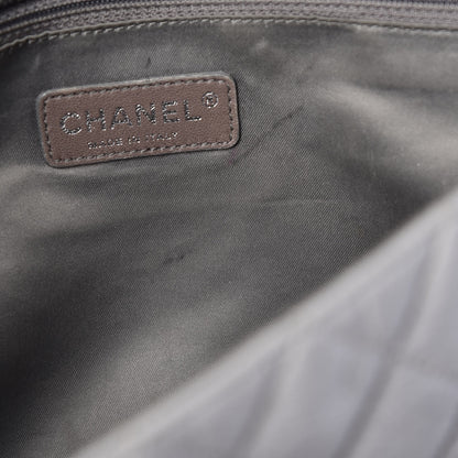 Chanel Vinyl Quilted Jumbo Melrose Degrade Flap Black 12 of 15
