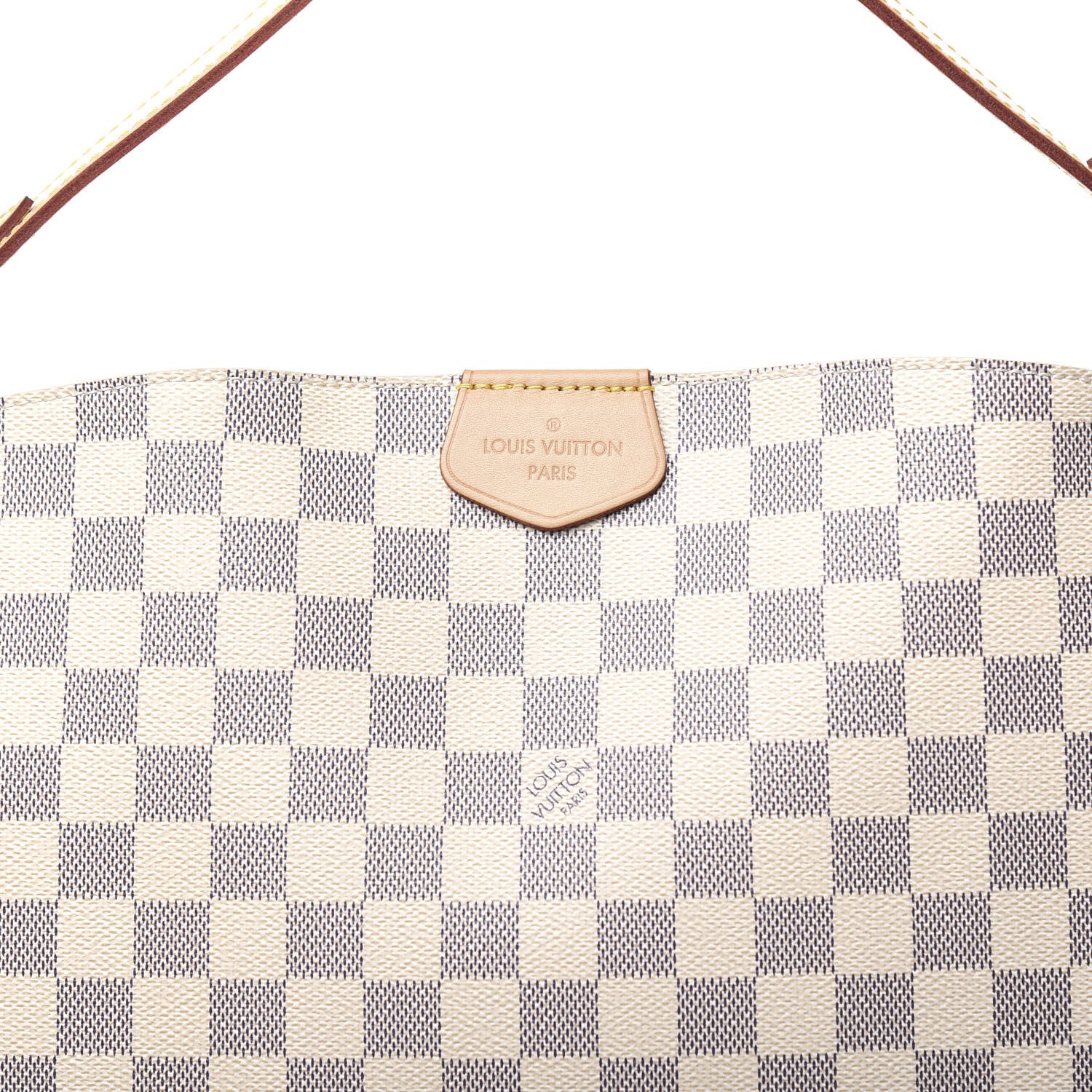 Louis Vuitton Damier Azur Graceful MM Rose Ballerine 9 of 9