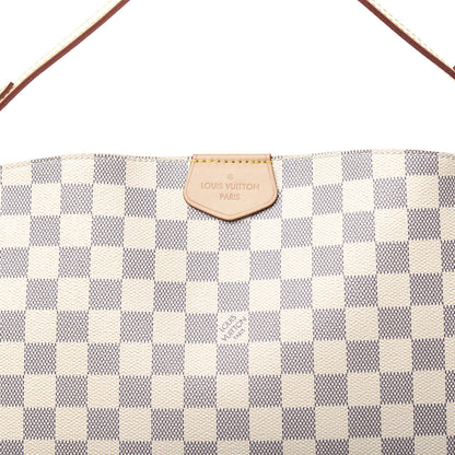 Louis Vuitton Damier Azur Graceful MM Rose Ballerine 9 of 9