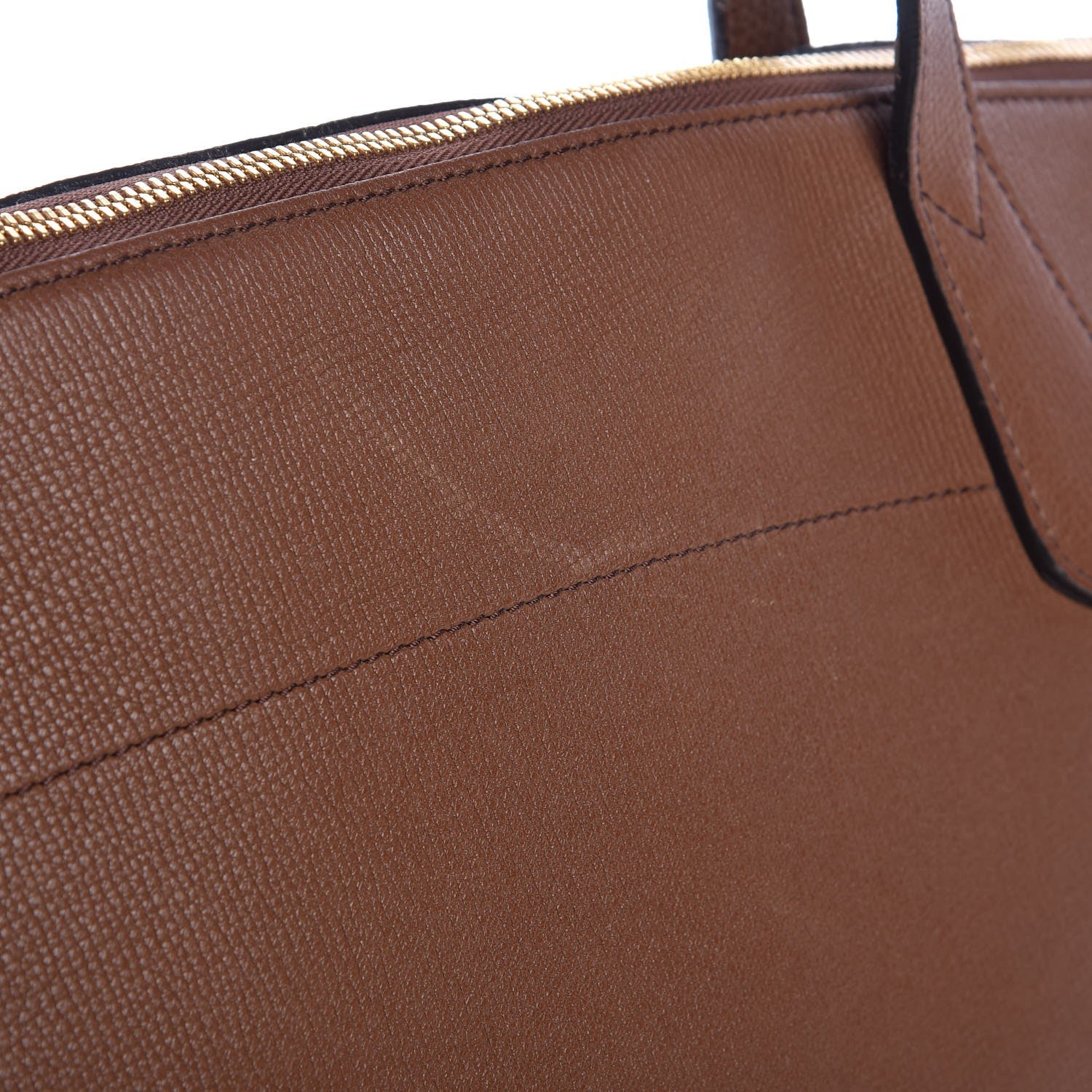 Burberry Derby Calfskin House Check Medium Welburn Tote Tan 19 of 21