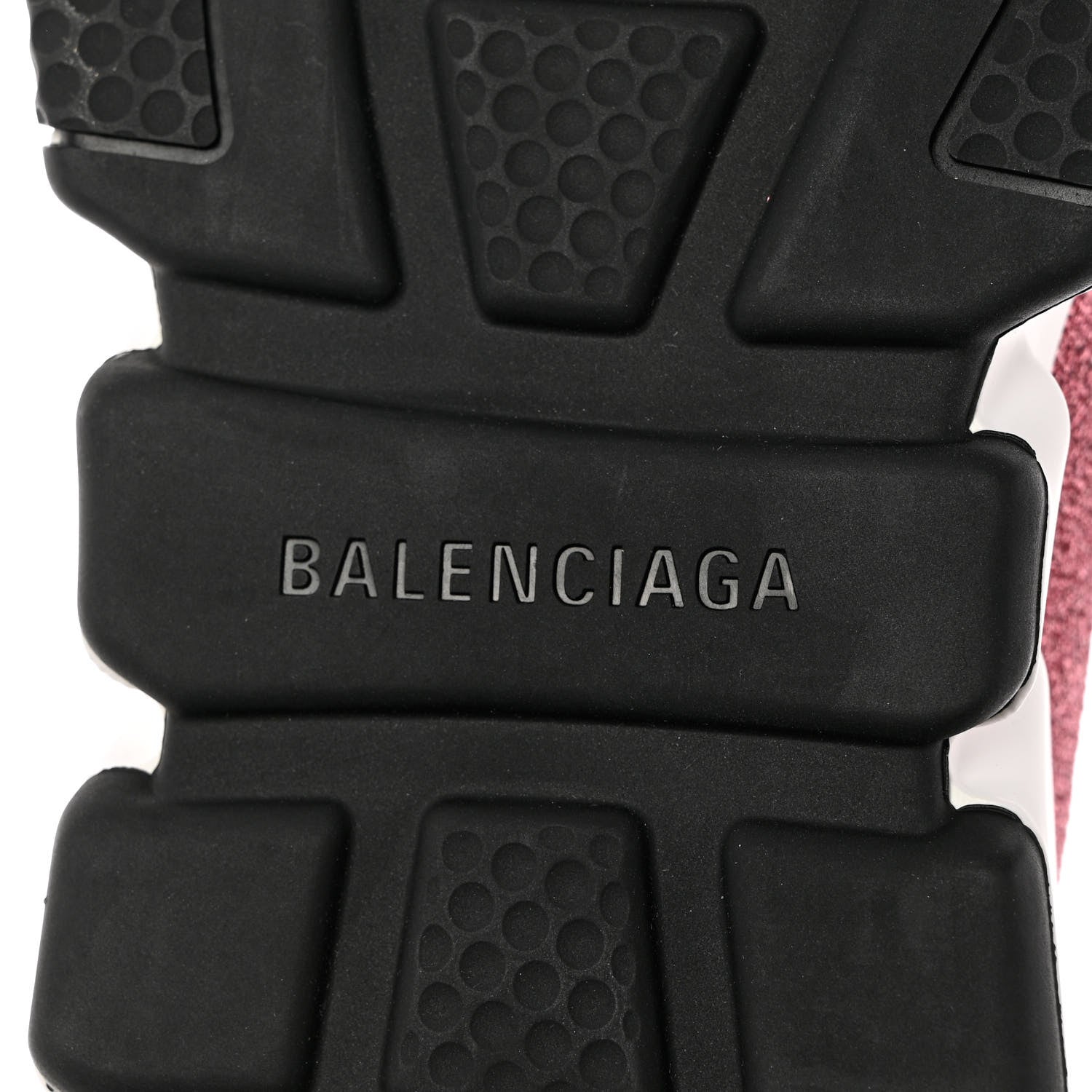 Balenciaga Laminated Knit Bi-Color Sole Womens Speed Sneakers 39 Pink White Black 8 of 9