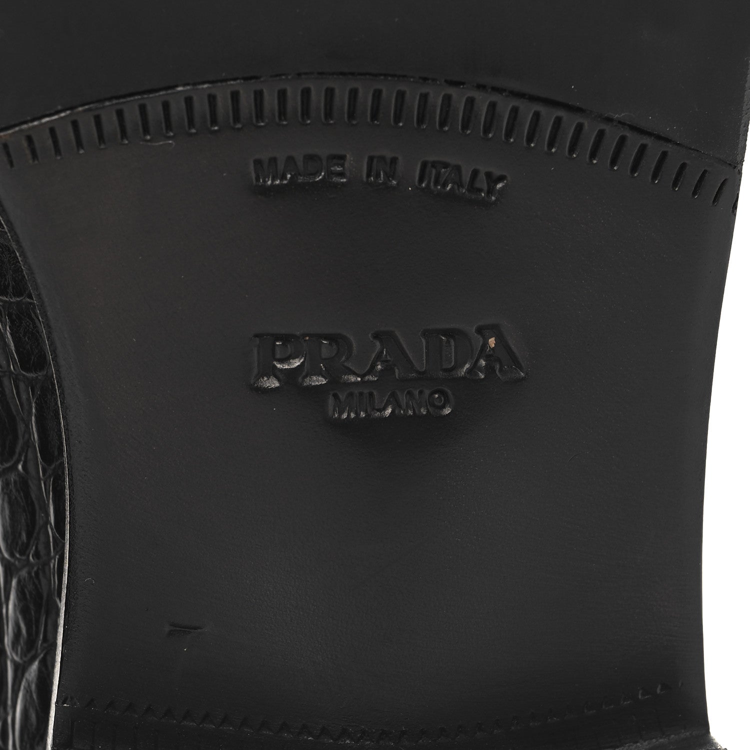 Prada Crocodile Mens Loafers 7 Black 8 of 10