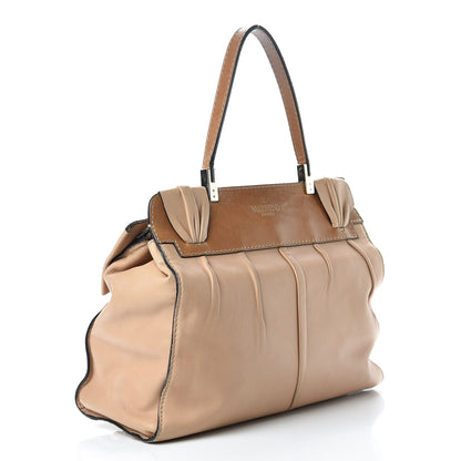 Valentino Garavani Nappa Large Aphrodite Bow Satchel Taupe 3 of 31