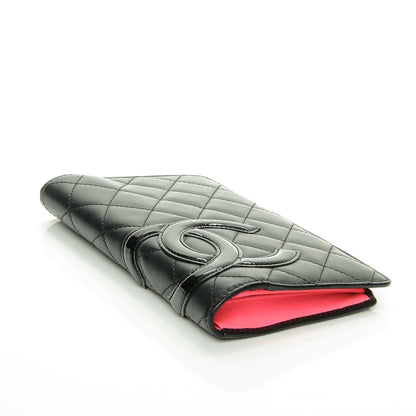 Chanel Calfskin Quilted Cambon Yen Wallet Black 4 of 8