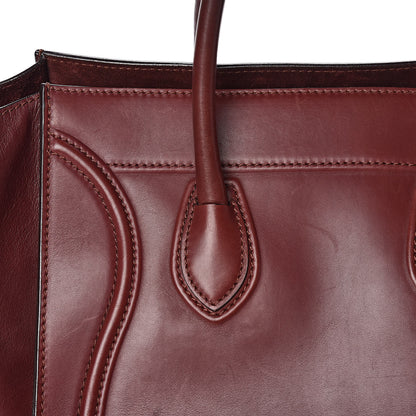 Celine Natural Calfskin Medium Phantom Luggage Burgundy 18 of 21