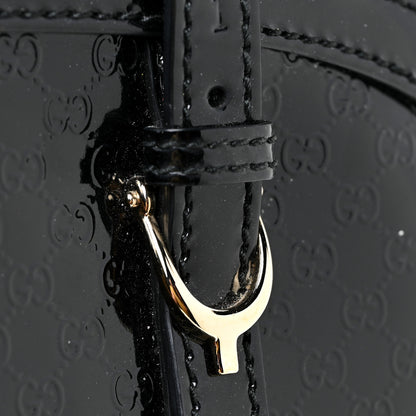Gucci Patent Microguccissima Small Nice Top Handle Dome Bag Black 16 of 18