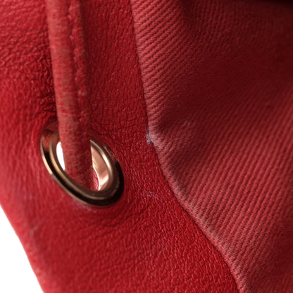 Chanel Sheepskin Caviar Quilted Daily Round Backpack Red 12 of 13