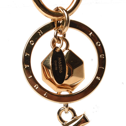 Louis Vuitton LV Facettes Bag Charm Key Holder Gold 3 of 4