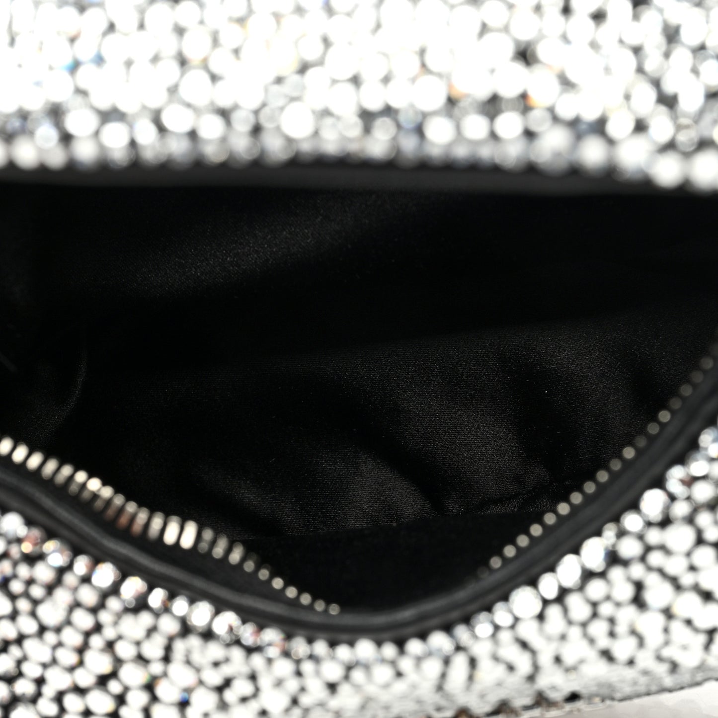 Crystal Silk Starlight Mini Wander Hobo Black