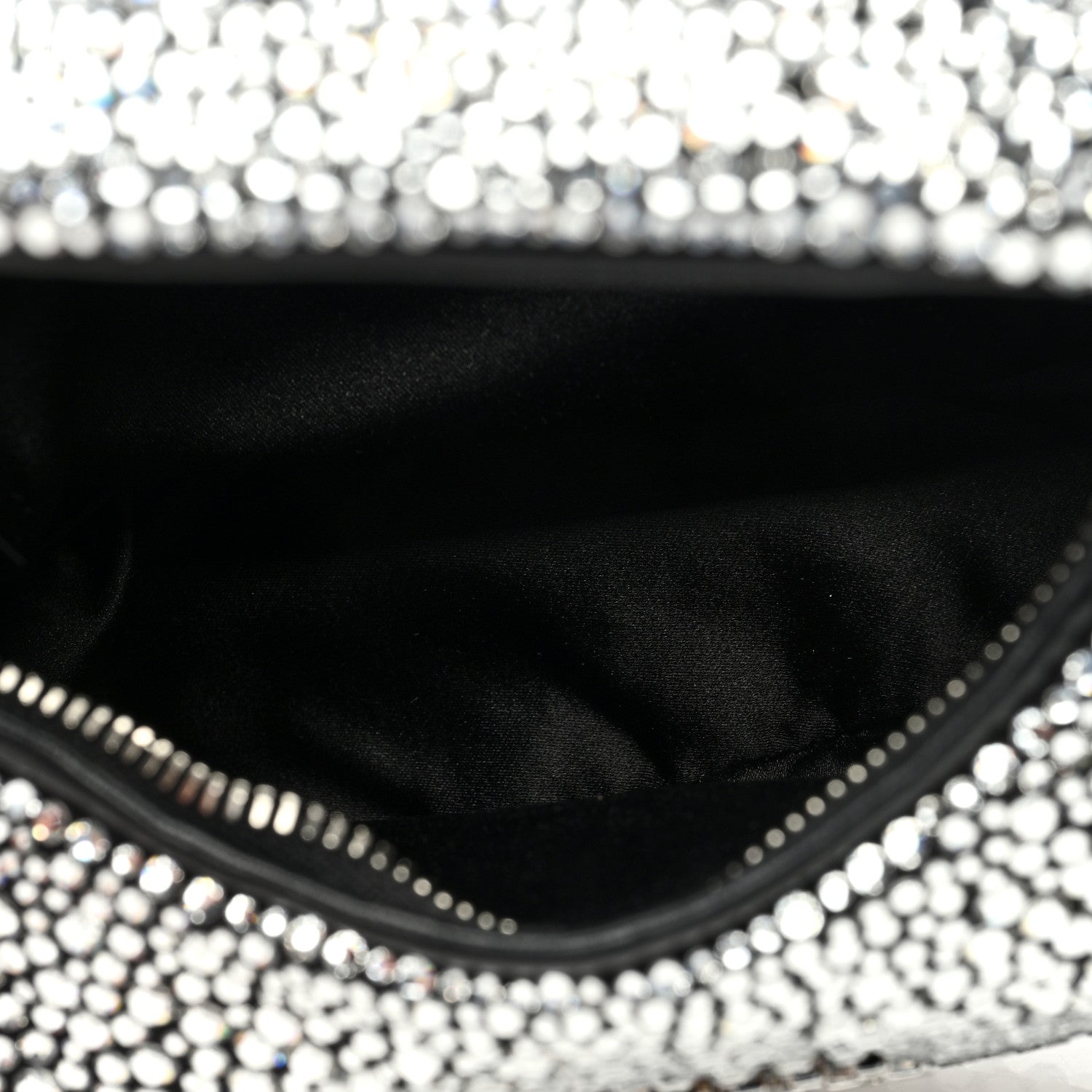 Miu Miu Crystal Silk Starlight Mini Wander Hobo Black 6 of 11