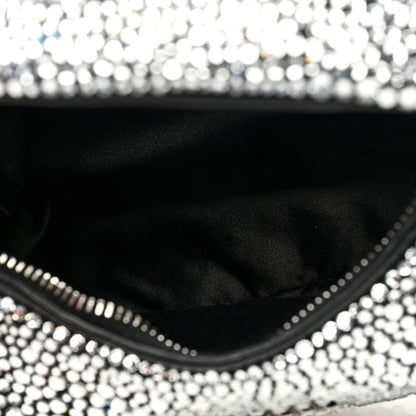 Miu Miu Crystal Silk Starlight Mini Wander Hobo Black 6 of 11