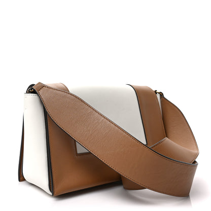 Celine Shiny Smooth Calfskin Medium Frame Shoulder Bag Tan Optic White 3 of 7