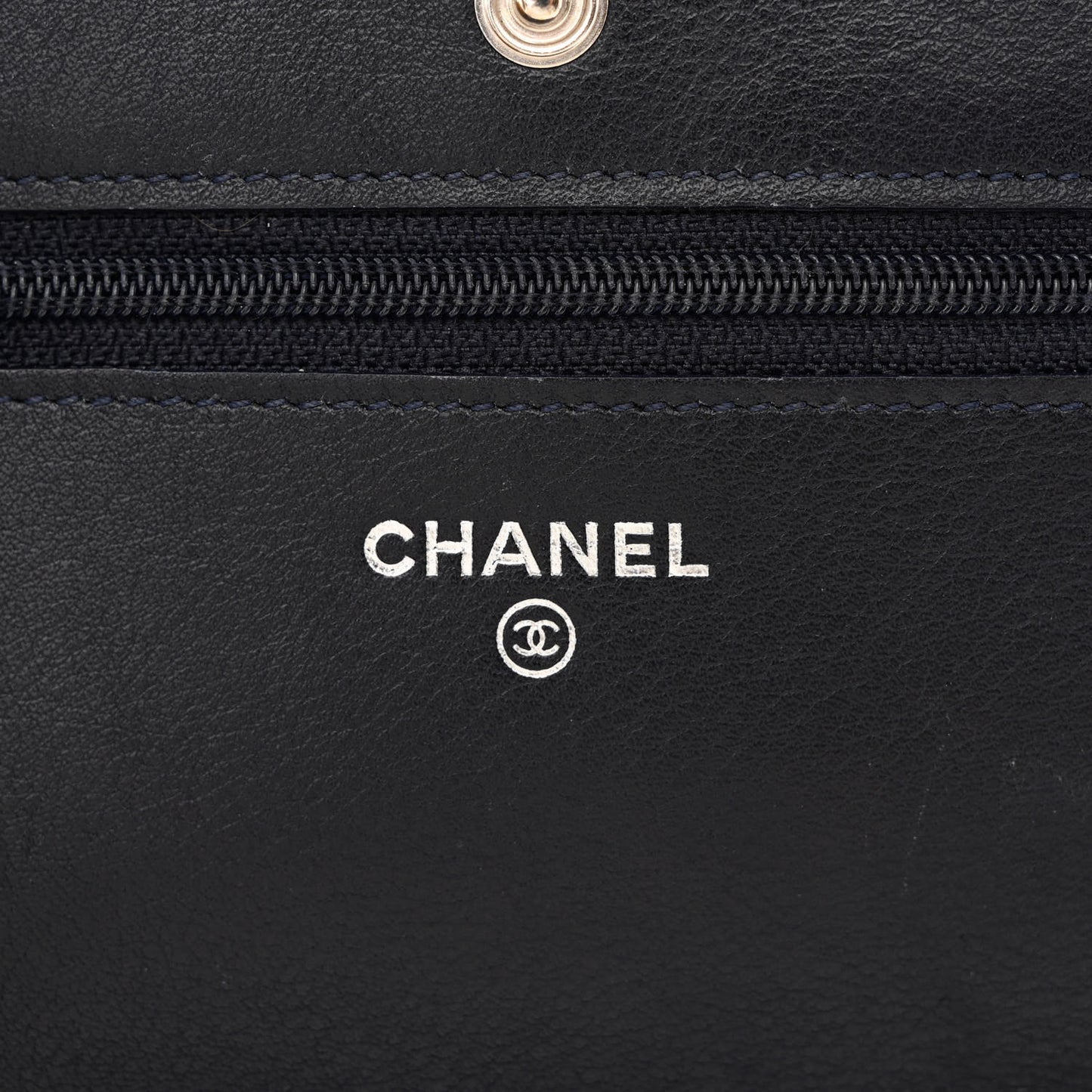 Aged Calfskin Quilted Reissue Wallet On Chain WOC Navy