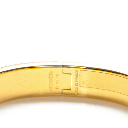 Hermes Enamel Narrow Clic Clac H Bracelet PM Black 4 of 5