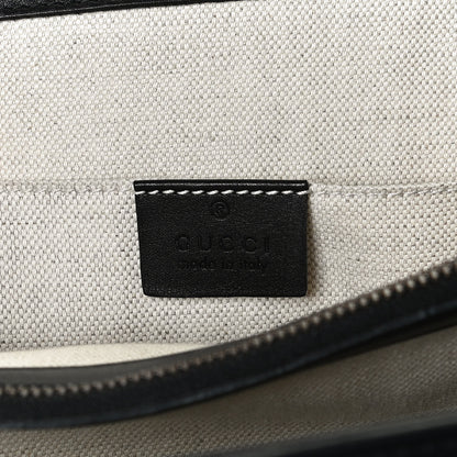 Gucci Moon Calfskin Web Large Dionysus Bamboo Top Handle Bag Black 5 of 10