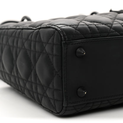 Christian Dior Ultra Matte Calfskin Cannage Small My ABCDior Lady Dior Black 9 of 10