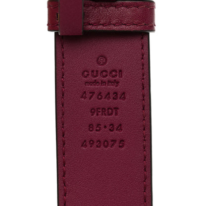 Gucci Velvet Matelasse GG Marmont Belt Bag 85 34 Fuchsia Violet Cyclamen 12 of 13