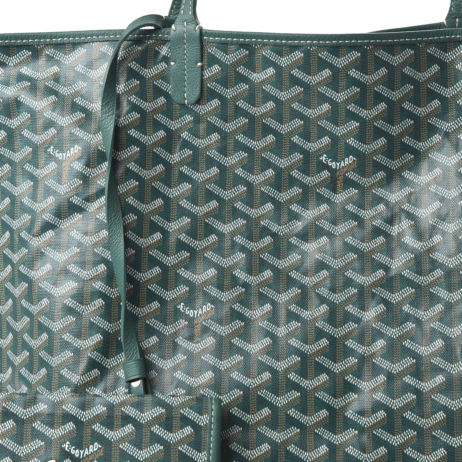 Goyard Goyardine Saint Louis GM Green 8 of 8