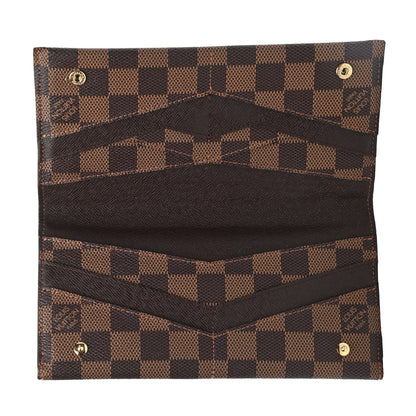 Louis Vuitton Damier Ebene Long Origami Wallet 5 of 7