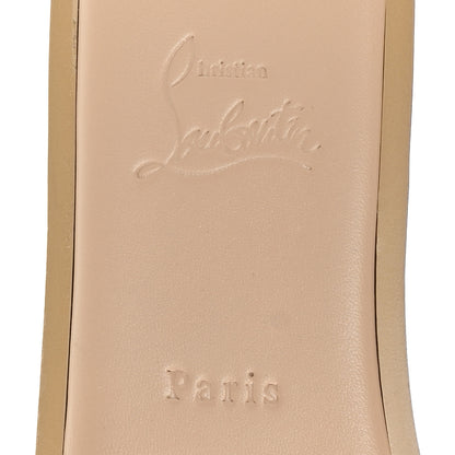 Christian Louboutin Calfskin Logo Embossed So CL 55 Mule Flat 36.5 Leche 8 of 9