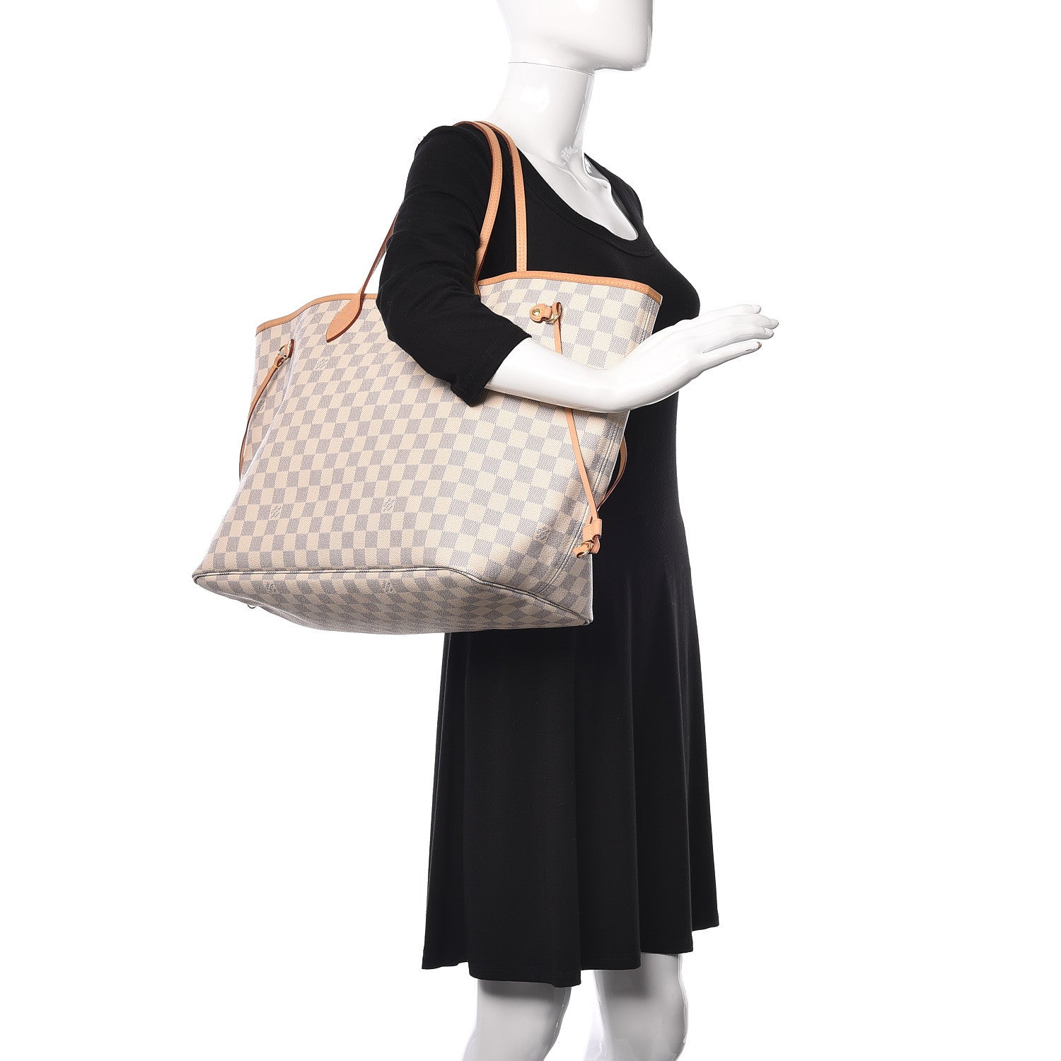 Louis Vuitton Damier Azur Neo Neverfull GM Rose Ballerine 2 of 14