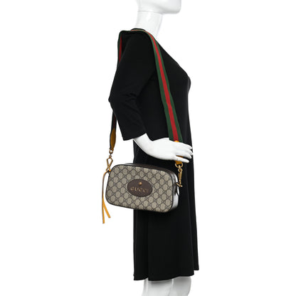 Gucci GG Supreme Monogram Web Neo Vintage Shoulder Bag Beige New Acero Crop 2 of 11
