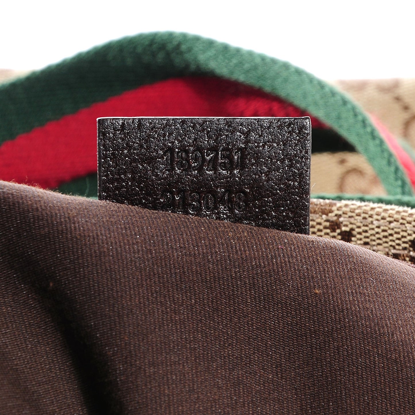 Monogram Web Medium Flat Messenger Bag Dark Brown