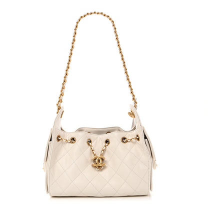 Chanel Caviar Quilted Mini Chanel 25 Handbag White 1 of 11