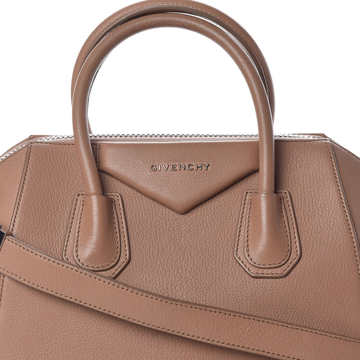 Sugar Goatskin Small Antigona Medium Beige