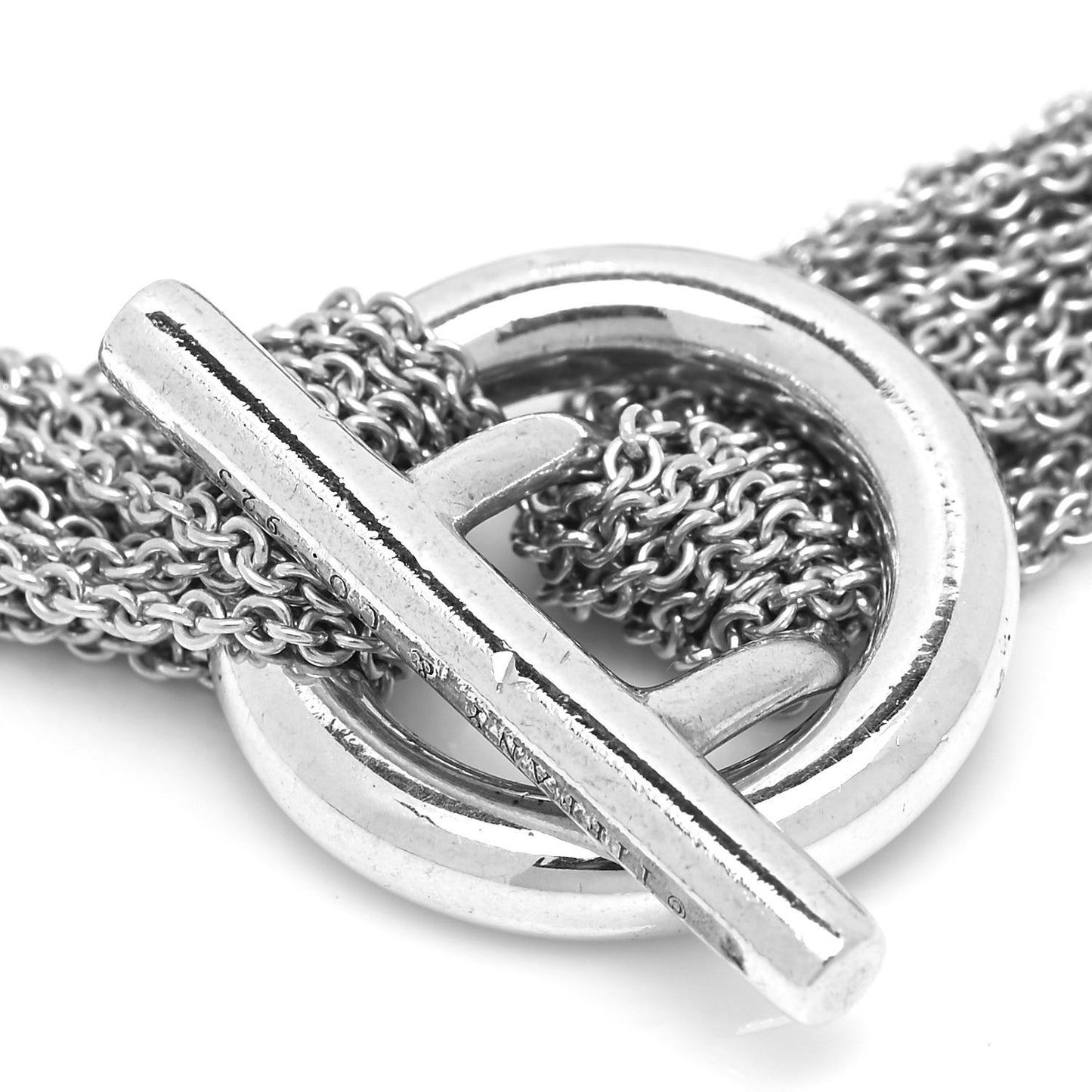 Sterling Silver Heart Mesh Bracelet