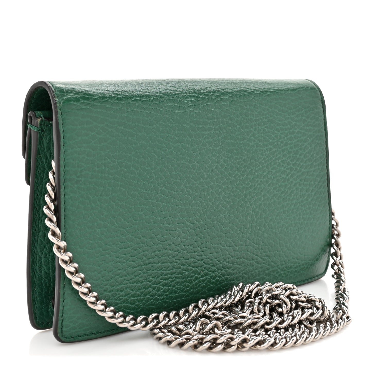 Dollar Calfskin Crystal Super Mini Dionysus Shoulder Bag Emerald