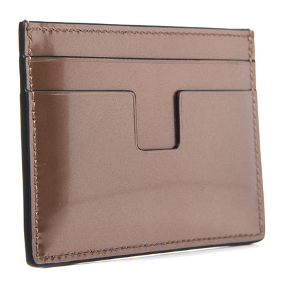 Tom Ford Metallic Calfskin Card Holder Gold 3 of 6