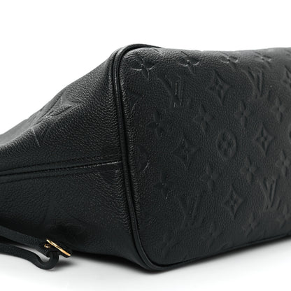 Louis Vuitton Empreinte Monogram Giant Neverfull MM Black 9 of 11