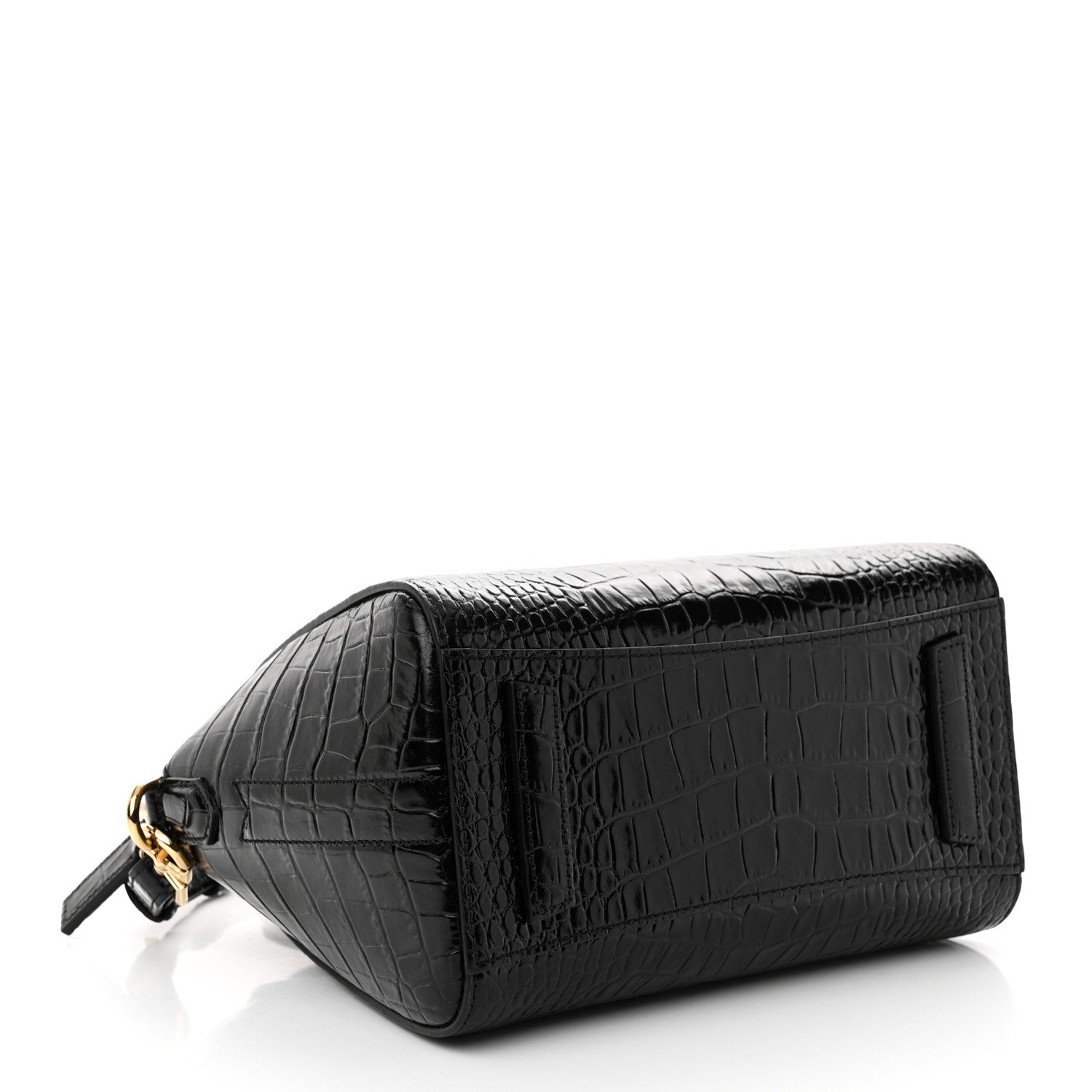 Givenchy Calfskin Crocodile Embossed Mini Antigona Black 4 of 10