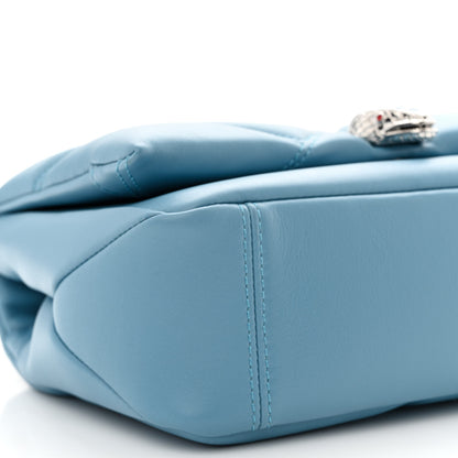 Bulgari Calfskin Matelasse Mini Serpenti Cabochon Crossbody Bag Blue 9 of 10