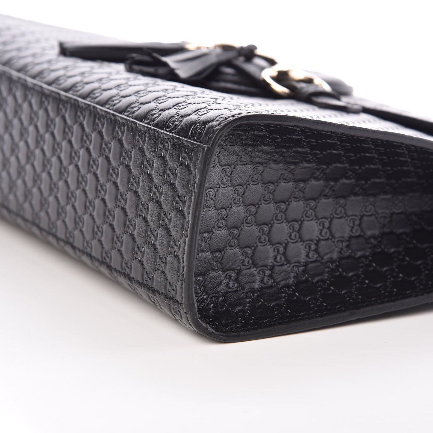 Microguccissima Medium Emily Chain Shoulder Bag Black