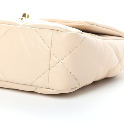 Chanel Lambskin Quilted Medium Chanel 19 Flap Light Beige 10 of 10