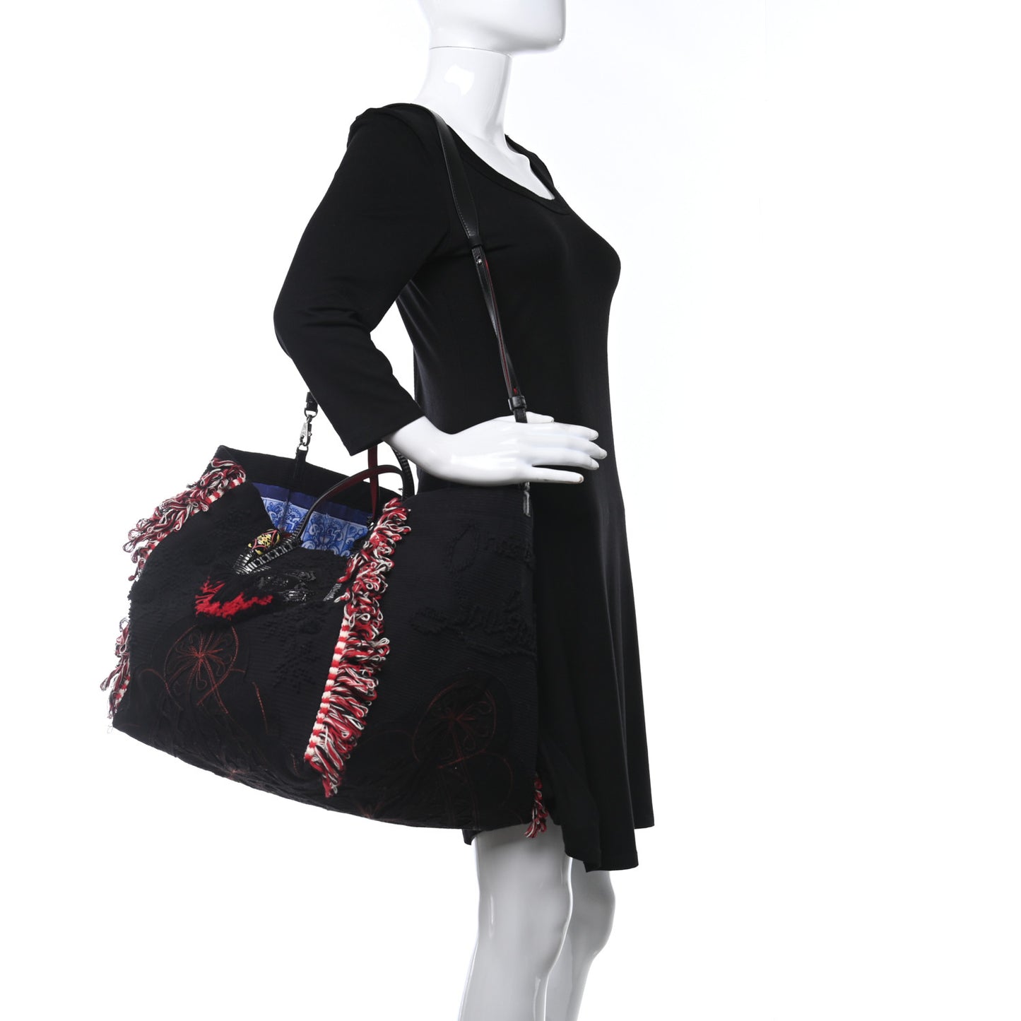 Cotton Embroidered Portugaba Black