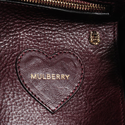 Mulberry Natural Leather Cara Delevigne Convertible Satchel Oxblood 7 of 10