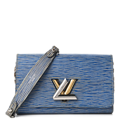 Louis Vuitton Epi Twist Chain Wallet Denim Light 1 of 11